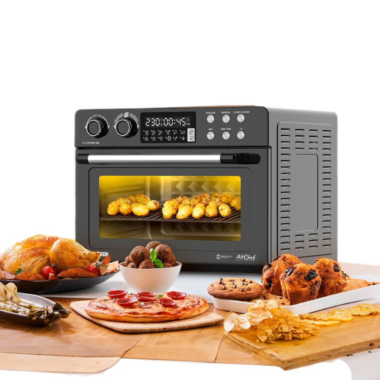 original_47298655-a3ec-4f8c-ae6e-Photoroom Freidora De Aire Horno Telefunken Aerofryer 320 Digital 32lt Color Gris Oscuro - Imagen 2