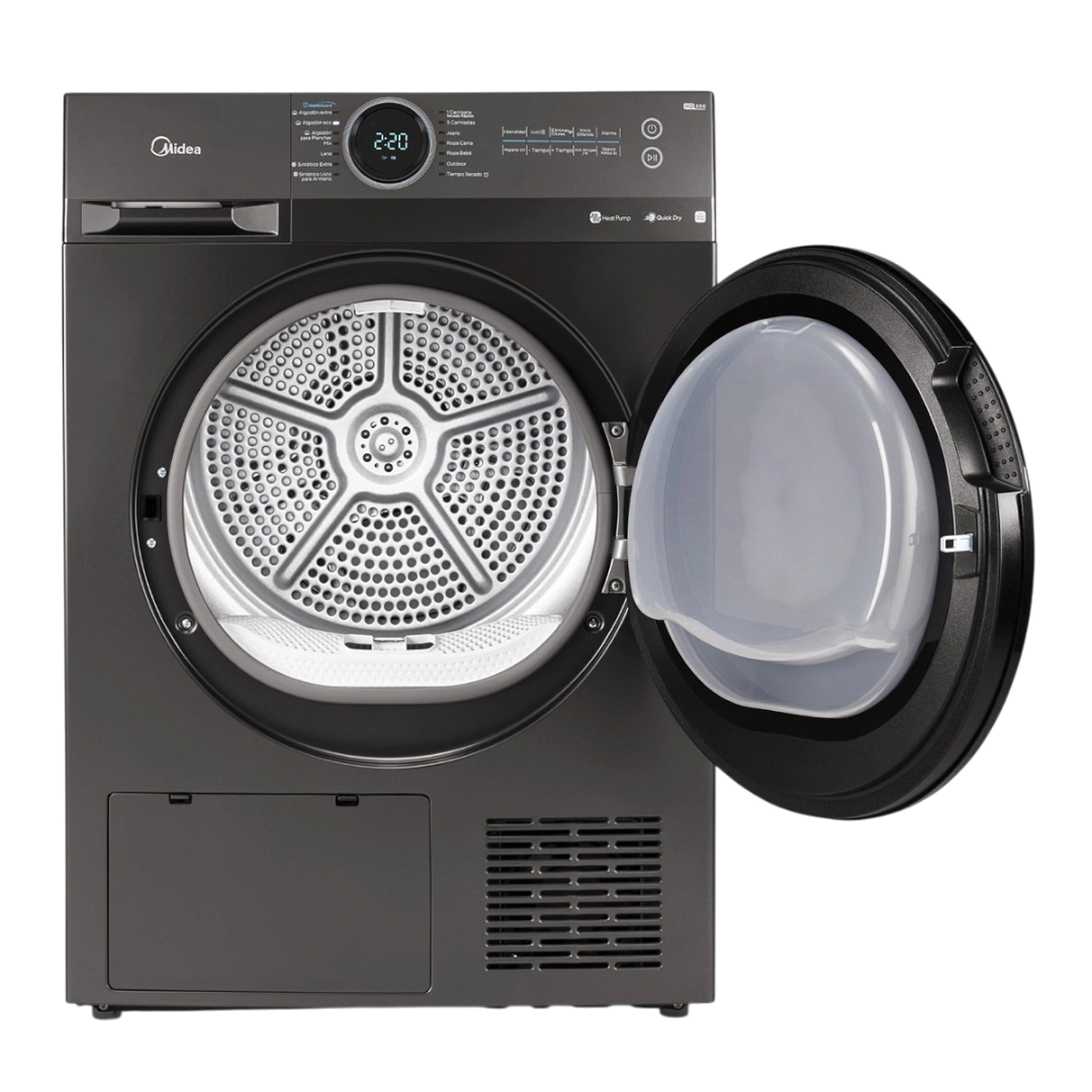 white91-Photoroom Secadora Midea Bomba de Calor 12 Kg MD200H120T - Imagen 2