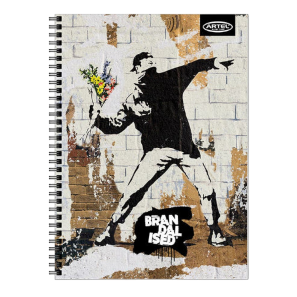 Pack 4 Cuaderno 3 Materias Artel Brandalised 150 hojas Especial