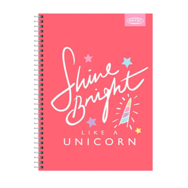 Pack 4 Cuaderno 3 Materias Artel Unicornio 150 hojas Especial