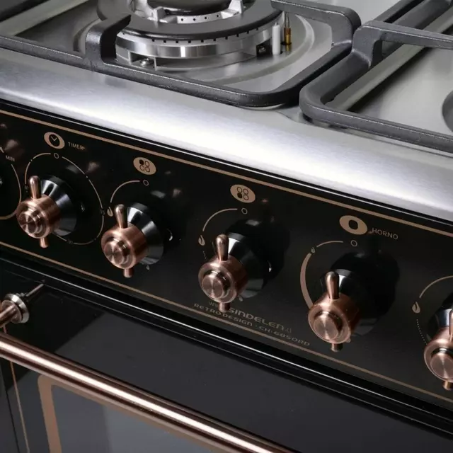 1732737164112-MK9UWDT74L-2-3-Photoroom Cocina A Gas Retro Sindelen Ch-6850rd 4 Quemadores - Imagen 2